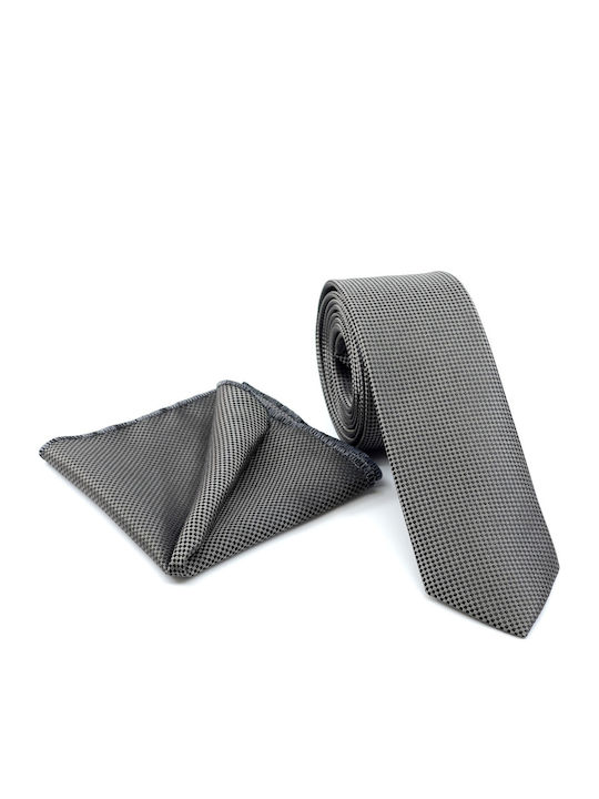 Legend Accessories Men's Tie Set Printed Gray