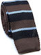 Legend Accessories Men's Tie Knitted Printed Brown