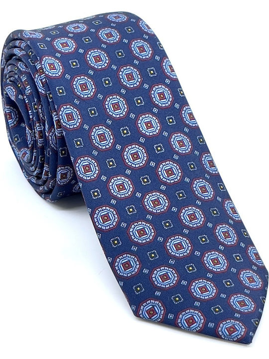 Legend Accessories Silk Men's Tie Printed Blue