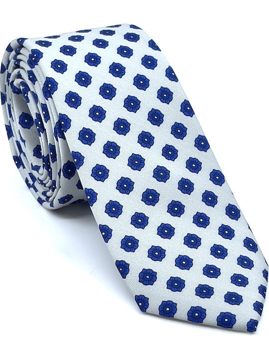Legend Accessories Silk Men's Tie Printed White