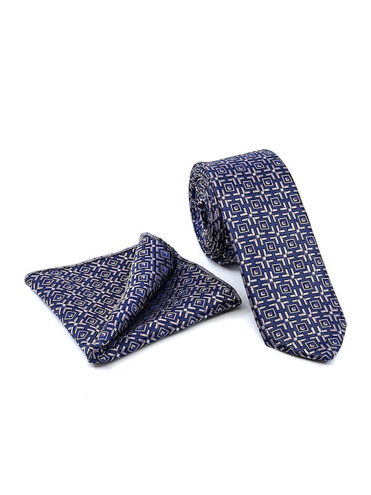 Legend Accessories Men's Tie Set Printed Blue