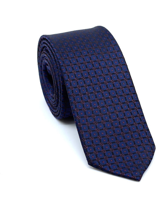 Legend Accessories Men's Tie Set Printed Navy Blue