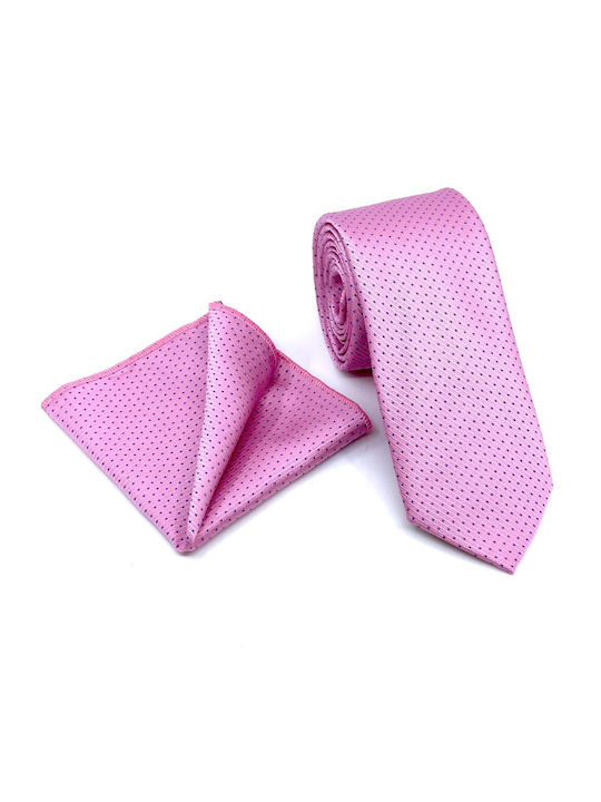 Legend Accessories Ανδρική Γραβάτα Μονόχρωμη σε Ροζ Χρώμα