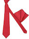 Legend Accessories Herren Krawatten Set Monochrom in Rot Farbe