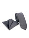Legend Accessories Herren Krawatten Set Monochrom in Gray Farbe