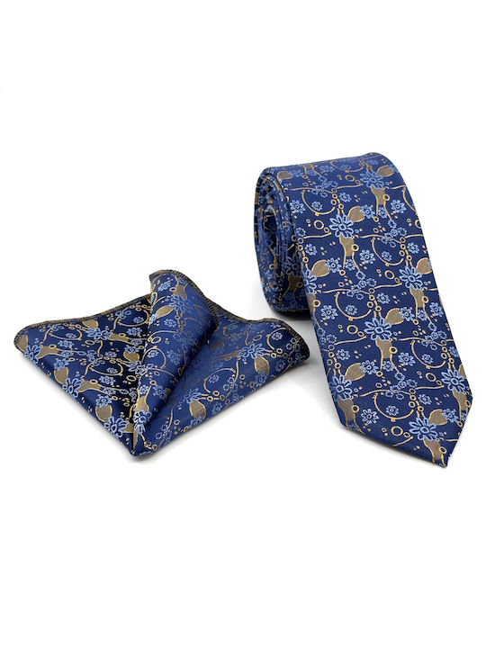 Legend Accessories Men's Tie Set Printed Blue