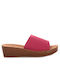 Famous Shoes Women's Fabric Platform Shoes Fuchsia