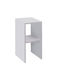 Tagore Wooden Bedside Table White 30x30x60cm