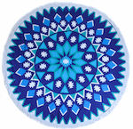 MiandMi Beach Towel Round Blue Diameter 145cm.