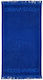 Modus Vivendi Beach Towel Cotton Blue with Fringes 180x100cm.