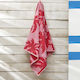 Peiraiki Patraiki Beach Towel Coral 130x70cm.