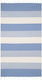 Aquablue Blue Cotton Beach Towel with Fringes 180x90cm