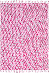 Aquablue Beach Towel Pareo Pink with Fringes 185x115cm.