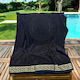 Linea Home Medusa Black Cotton Beach Towel 160x...