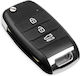 Kia Foldable Car Key Shell with Blade with 3 Buttons for Kia