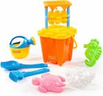 Polesie Beach Bucket Set with Accessories Orange