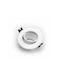 Adeleq Round Metallic Recessed Spot with Socket GU10 White 7.5x7.5cm.