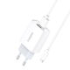 Foneng Φορτιστής με 2 Θύρες USB-A και Καλώδιο micro USB Λευκός (EU30)