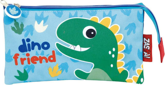 Arditex Pencil Case with 3 Compartments Light Blue