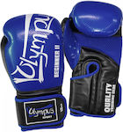 Olympus Sport Beginner Synthetic Leather Boxing Competition Gloves Blue