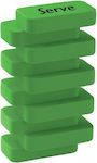 Serve Eraser for Pencil and Pen 1pcs Green