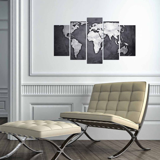 Πεντάπτυχος Πίνακας Ξύλινος 110x60cm