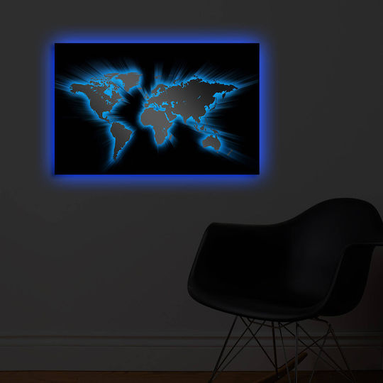 Πίνακας Ξύλινος με LED Φωτισμό 45x45cm Πίνακας Ξύλινος με LED Φωτισμό 45x45cm