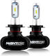 Nighteye Λάμπες Αυτοκινήτου H7 Canbus LED 6000K Ψυχρό Λευκό 12V / 32V 50W 2τμχ