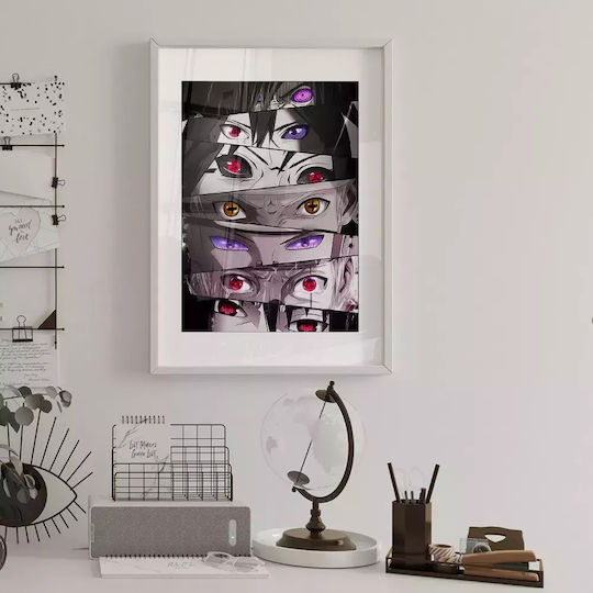 Naruto Eyes Wooden 30x40 cm Frame