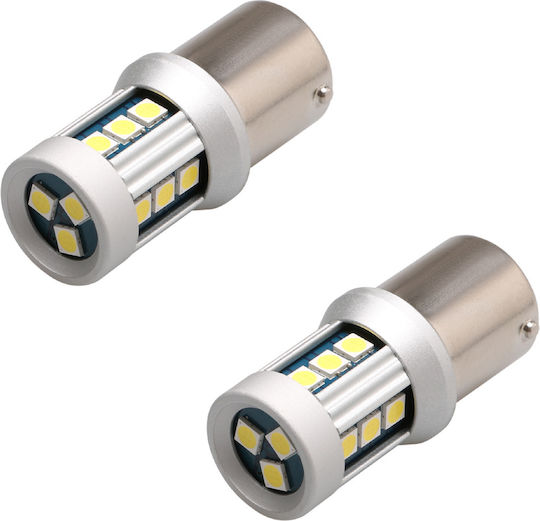 Heleco Autolampen P21/5W-BAY15D-1157 Canbus LED Rote 5W 2 Stücke
