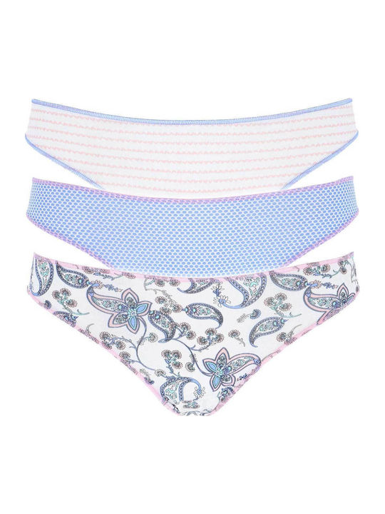 Βαμβακερά Damen Brasilien 3Pack Hellblau