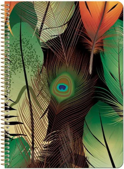 Logigraf Wings Notebook Spiral 90 Sheets A5 Gold