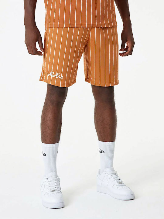 Pinstripe Bermudă de Bărbați Maro