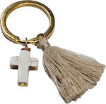 Christening Charm Keychain Beige 50pcs