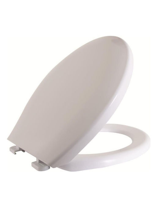 Toilettenbrille Kunststoff 45.5x36.5cm Weiß