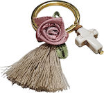 Christening Charm Keychain Beige 50pcs