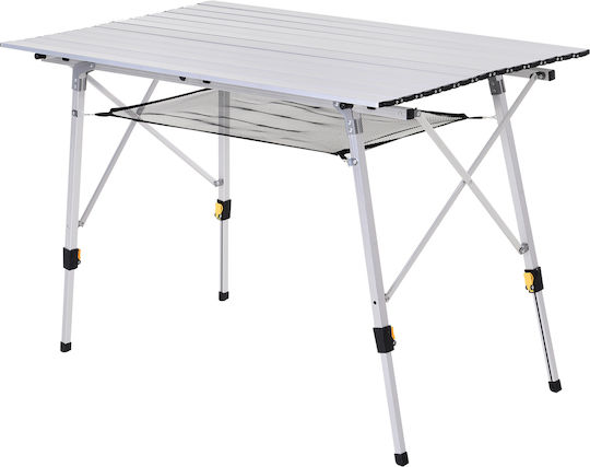 Outsunny Τραπέζι Αλουμινίου για Camping Πτυσσόμενο 120x70x73cm Λευκό