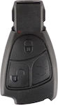 Car Key Shell with Blade with 3 Buttons for Mercedes Benz