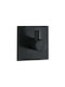 Single Wall-Mounted Bathroom Hook Black