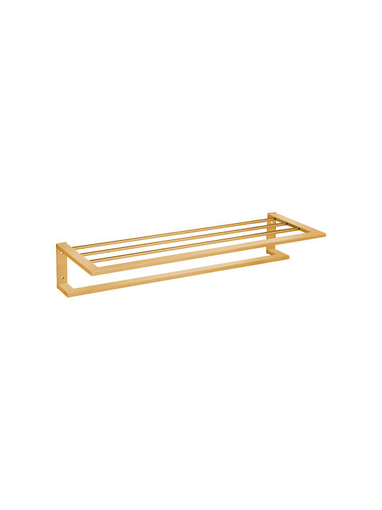 Bronze Art Rack de Baie cu 5 Locuri De Perete cu șuruburi Aurie