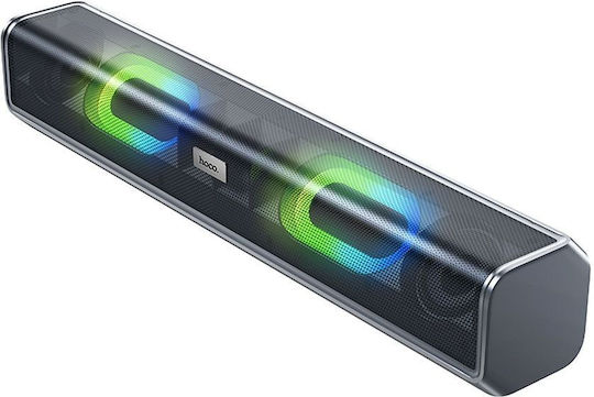 Hoco BS49 Bluetooth високоговорител 10W с радио и живот на батерията до 2.5 часа Metal Gray