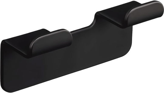 Inter Ceramic Кука Баня Двойно със закопчалка за обръч и примка Черен