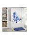 Lino Home Blume Duschvorhang 180x200cm Blau