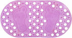 Αντιολισθητικό Μπανιέρας με Βεντούζες Ροζ 35x68εκ.