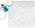 Octopus Bathtub Mat with Suction Cups White 54x54cm