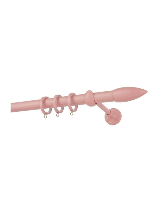 Zogometal Metallic Curtain Pole Double with Rail Φ25mm 160cm Pink