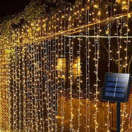 192 Λαμπάκια LED 2μ. Θερμό Λευκό Ηλιακά σε Σειρά