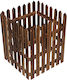 Keskor Wooden Garden Hedge in Brown Colour 49cm x 1.6m 4 Pieces