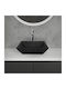 ML-Design Deasupra Blatului Chiuvetă Ceramică 41x41x12cm Negru