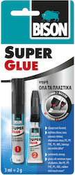 Bison Υγρή Κόλλα Στιγμής Super Glue 2τμχ 2gr